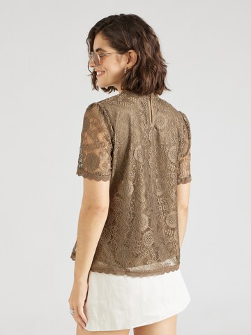 PIECES Blouse 'PCOLLINE' in Brown