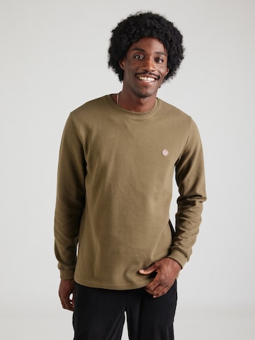 INDICODE JEANS Sweatshirt 'Salupe' i grøn: forside
