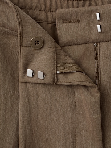 MANGO Wide Leg Hose 'GIRASOL' in Braun