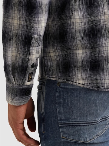 PME Legend Regular fit Skjorta 'Shirt with chest pockets and stitching details' i grå