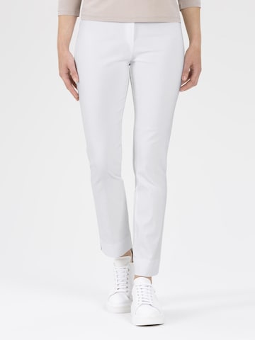 STEHMANN Regular Pants 'Ina' in White: front