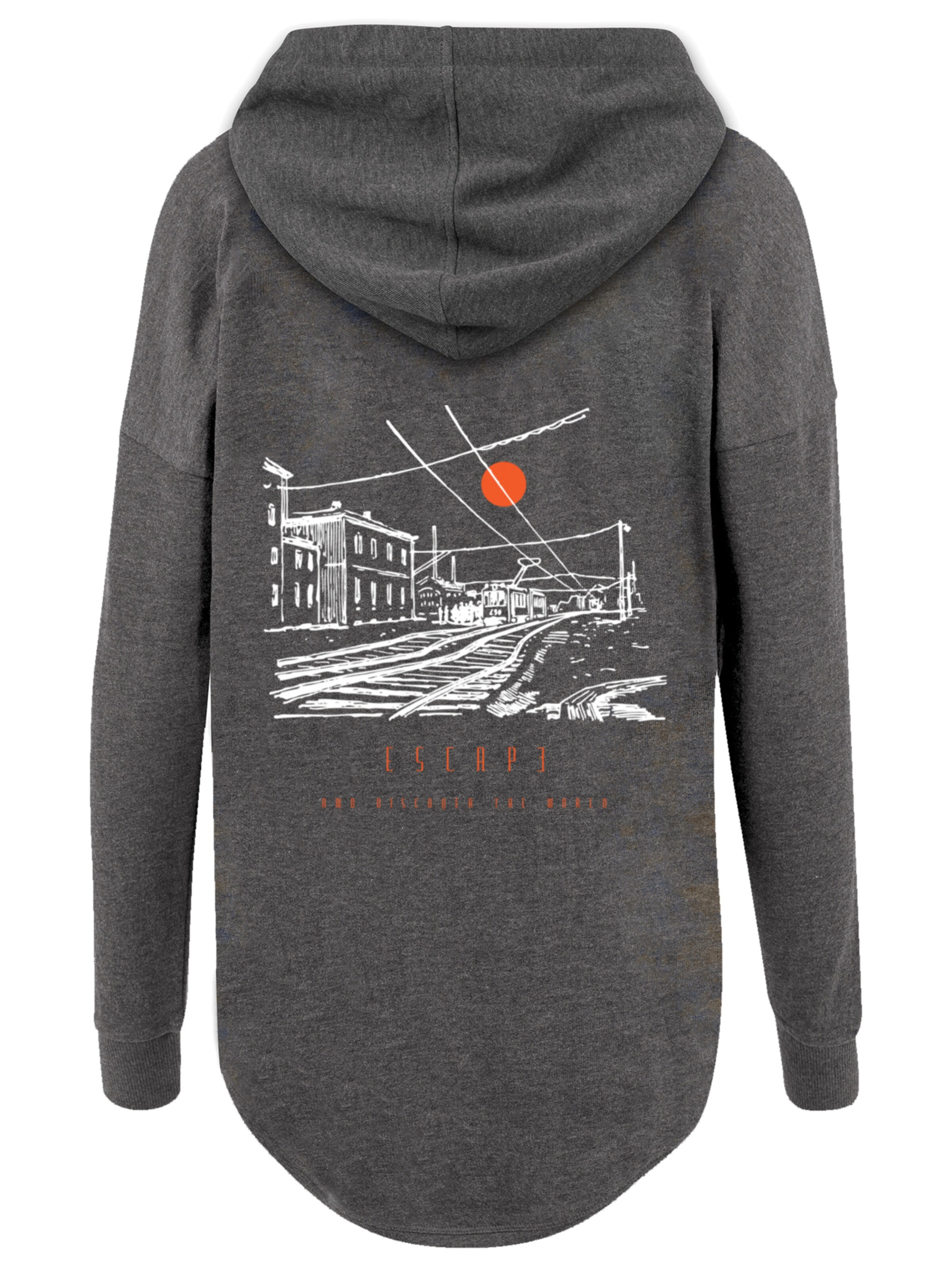Pull-over 'Escape Discover the World Town Train Station' F4NT4STIC en gris