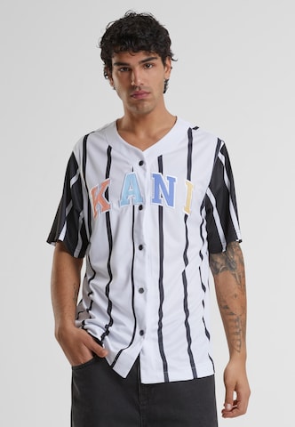 Karl Kani Regular fit Overhemd 'KM241-040-1' in Wit: voorkant