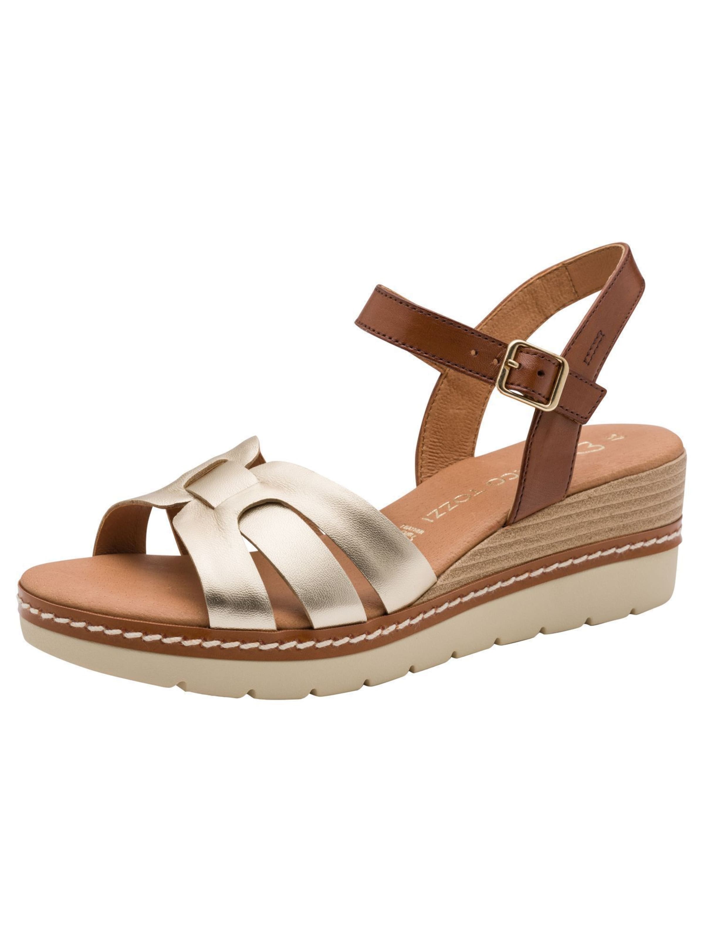 Sandales MARCO TOZZI en or : devant