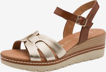 Sandales MARCO TOZZI en or : devant