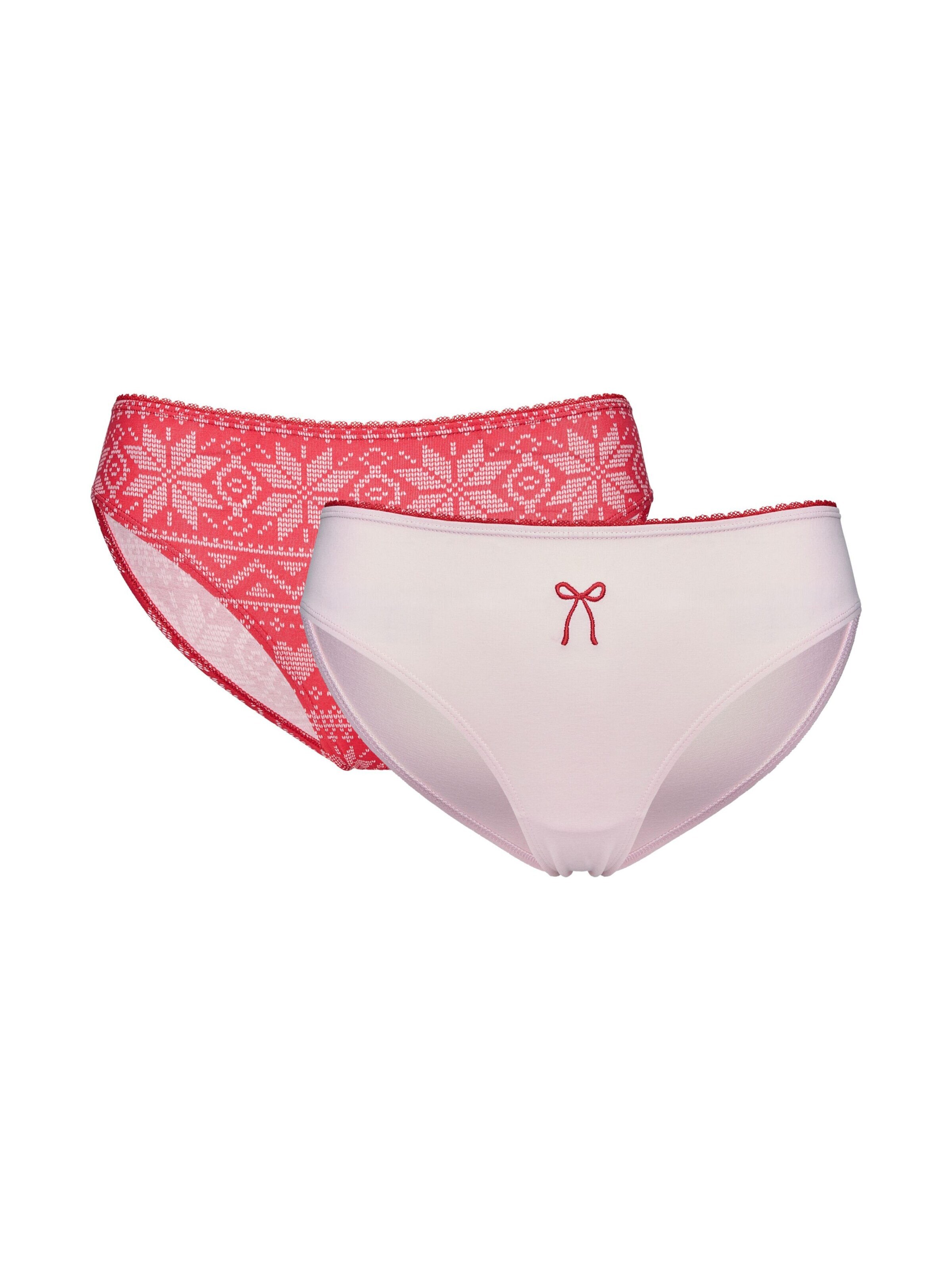 ESOTIQ - Panti 'Majtki figi bawełniane HYGGE MOMENTS 2-pak Bloovii | czerwony, różowy XL' en Mezcla de colores: frente