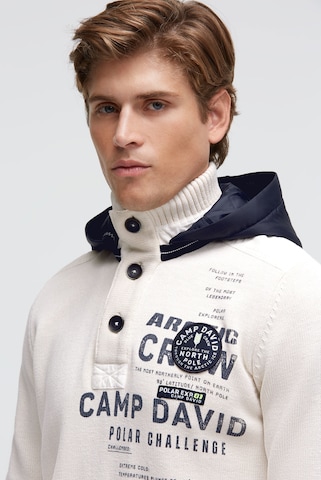 CAMP DAVID Pullover in Weiß