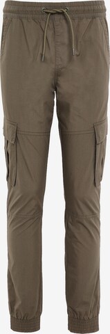 Threadbare - Tapered Calças cargo 'Prince' em verde: frente