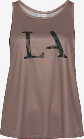 LASCANA ACTIVE Sports top in Beige: front