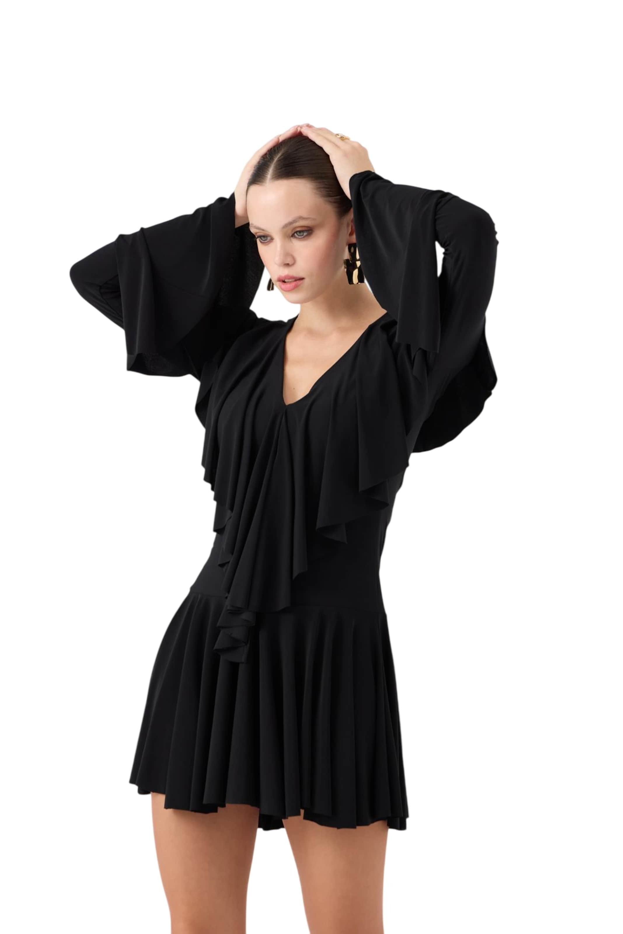 Robe HOLLY LOLLY en noir : devant