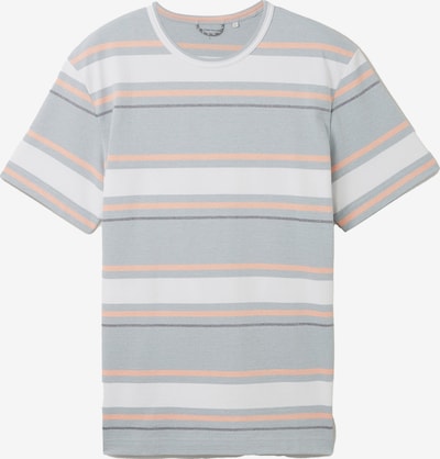 Marškinėliai iš TOM TAILOR, spalva – pilka / abrikosų spalva / balta, Prekių apžvalga