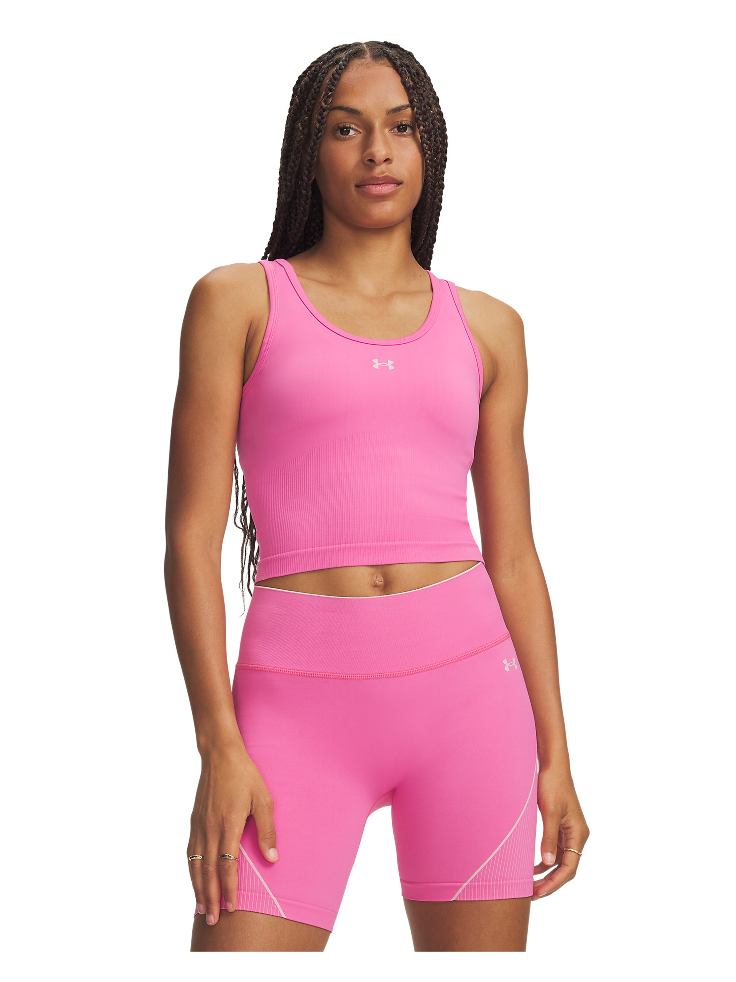 UNDER ARMOUR Sporttop in Roze: voorkant