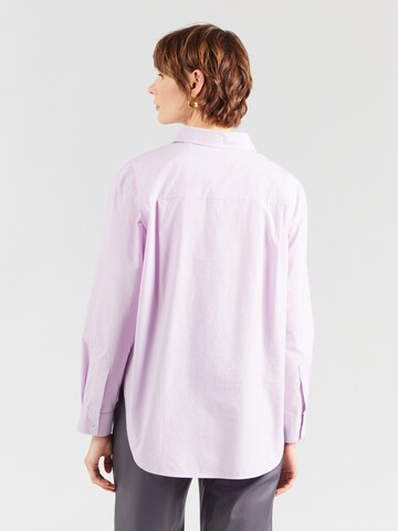 Marc O'Polo Blouse in Purple: back