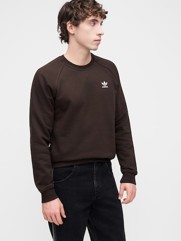 ADIDAS ORIGINALS Sweatshirt 'Trefoil Essentials' in Brown
