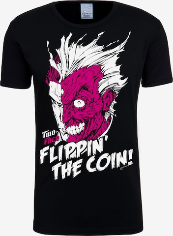 LOGOSHIRT T-Shirt 'Two-Face – Flippin' The Coin' in Mischfarben: predná strana