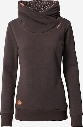 Ragwear - Sweatshirt 'ANABELKA' em castanho: frente