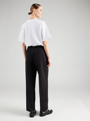 Wide Leg Pantalon à plis 'ONLORIDA' ONLY en noir