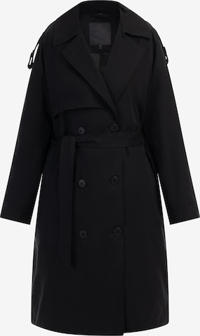 DreiMaster Klassik Between-seasons coat in Black: front