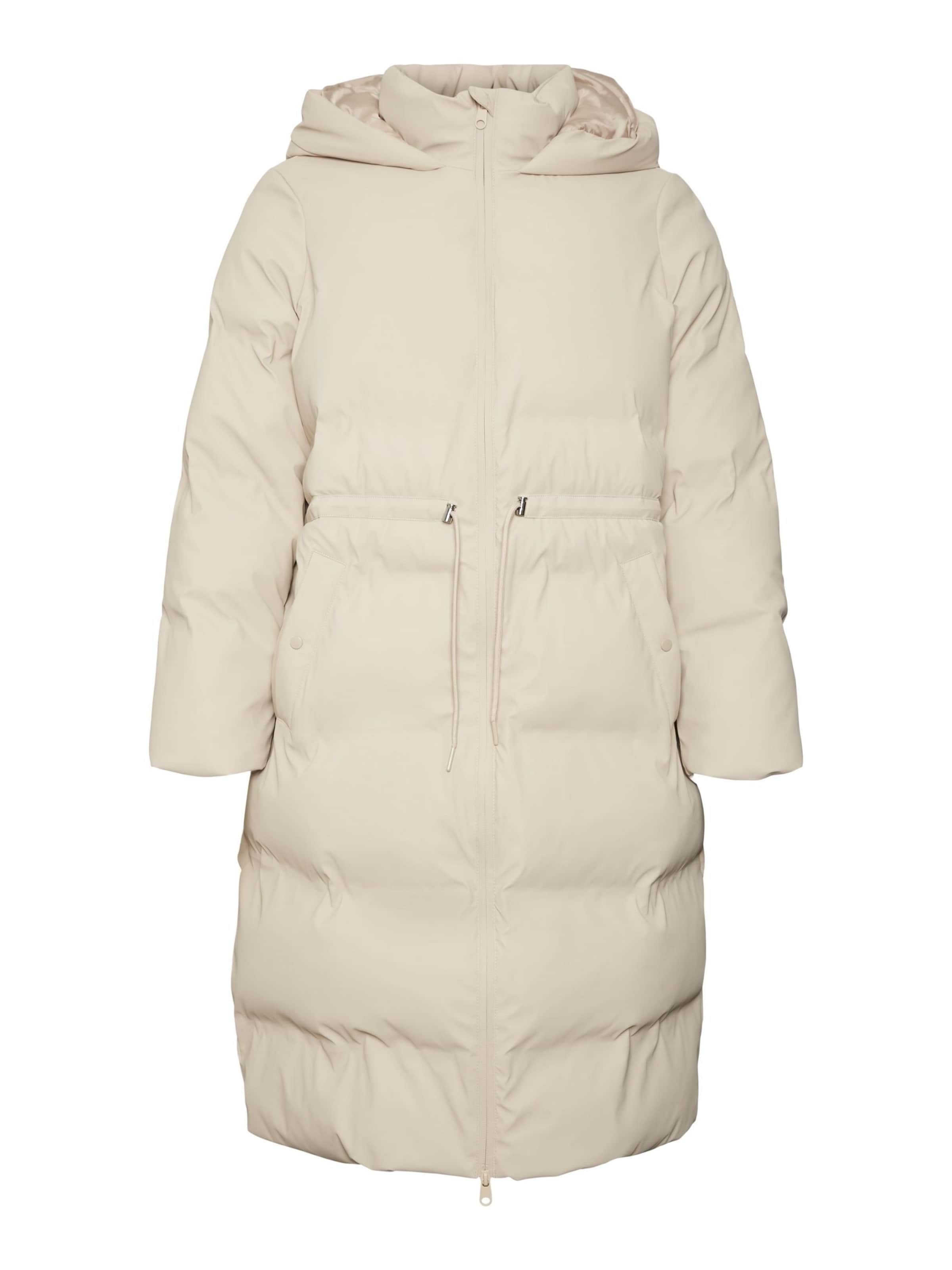 Manteau d’hiver 'NOE' Vero Moda Curve en beige : devant