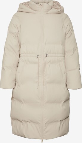 Vero Moda Curve Winter Coat 'NOE' in Beige: front