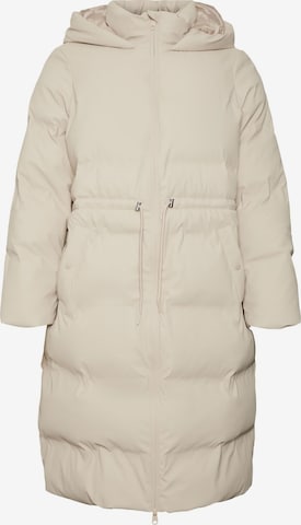 Vero Moda Curve Wintermantel 'NOE' in Beige: voorkant