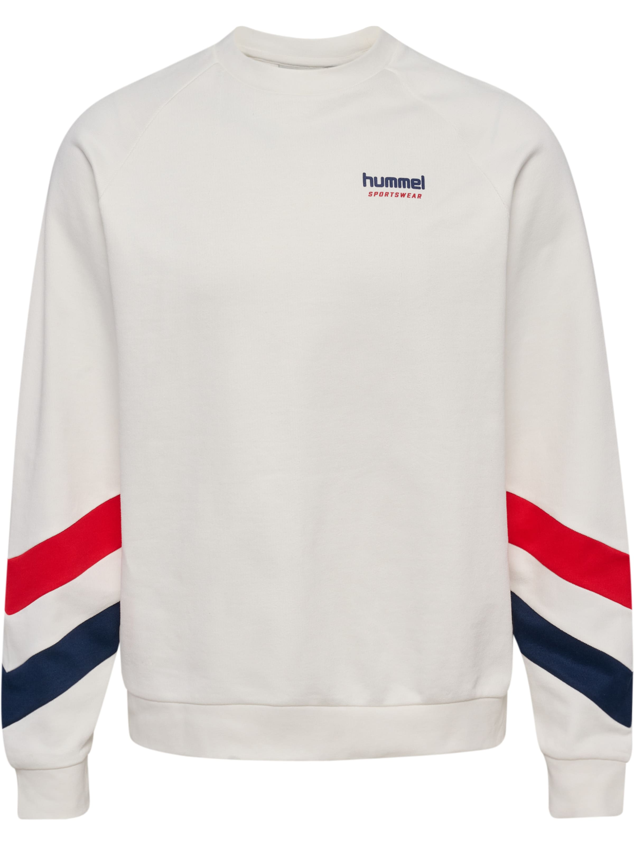 Hummel Sportsweatshirt in Wit: voorkant