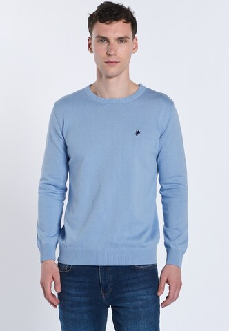 DENIM CULTURE Sweater ' NARCISO ' in Blue: front