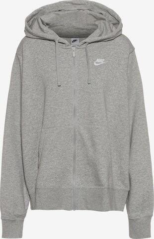 Veste de survêtement Nike Sportswear en gris : devant