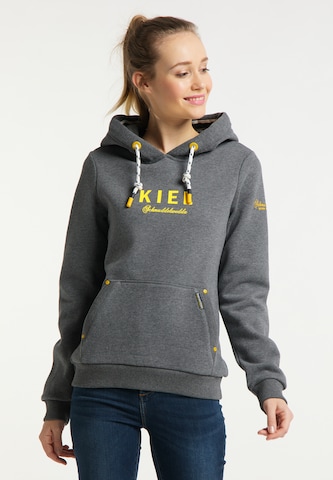 Schmuddelwedda Sweatshirt 'Kiel' in Grey: front