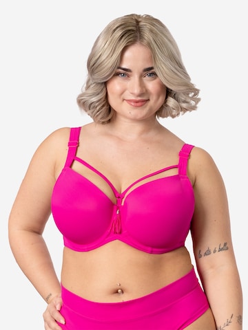 SugarShape Balconette Bikinitop 'Ibiza' in Pink: Vorderseite