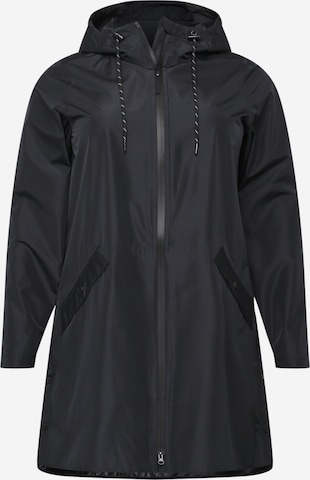 Zizzi Raincoat 'CAKLARA' in Black: front