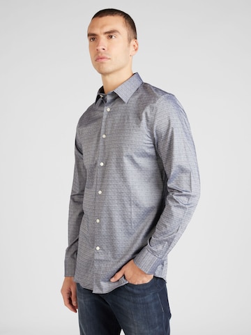 Banana Republic Slim fit Button Up Shirt in Grey: front