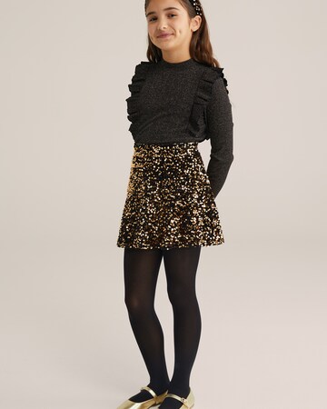 T-Shirt WE Fashion en noir : devant