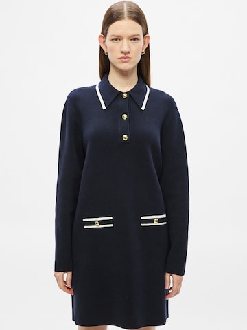 Barbour - Vestido de punto 'River' en azul: frente