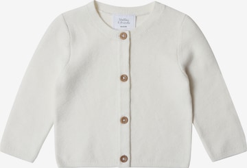 Stellou & Friends Gebreid vest in Wit: voorkant