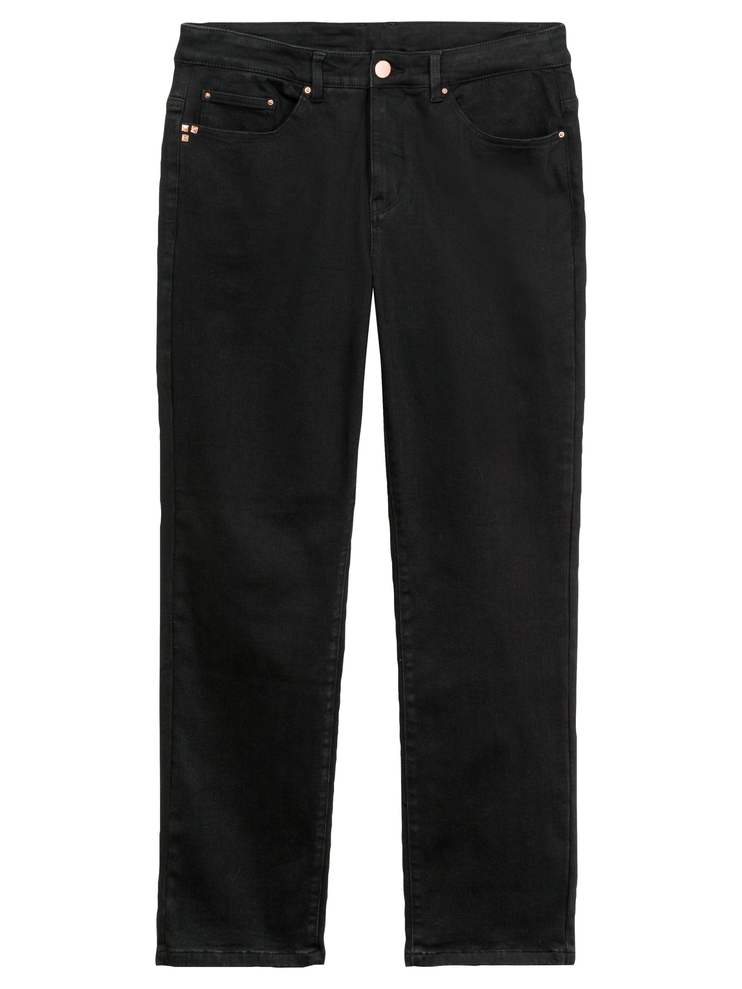 SHEEGO Regular Дънки в черно: отпред