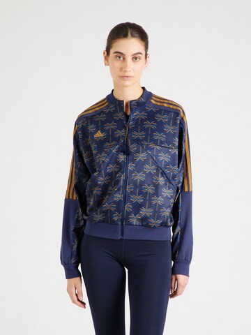 ADIDAS SPORTSWEAR Sportsweatjacke 'adidas x FARM Rio' in Blau: Vorderseite