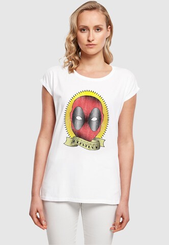 T-shirt 'Deadpool - Tattoo' ABSOLUTE CULT en blanc : devant