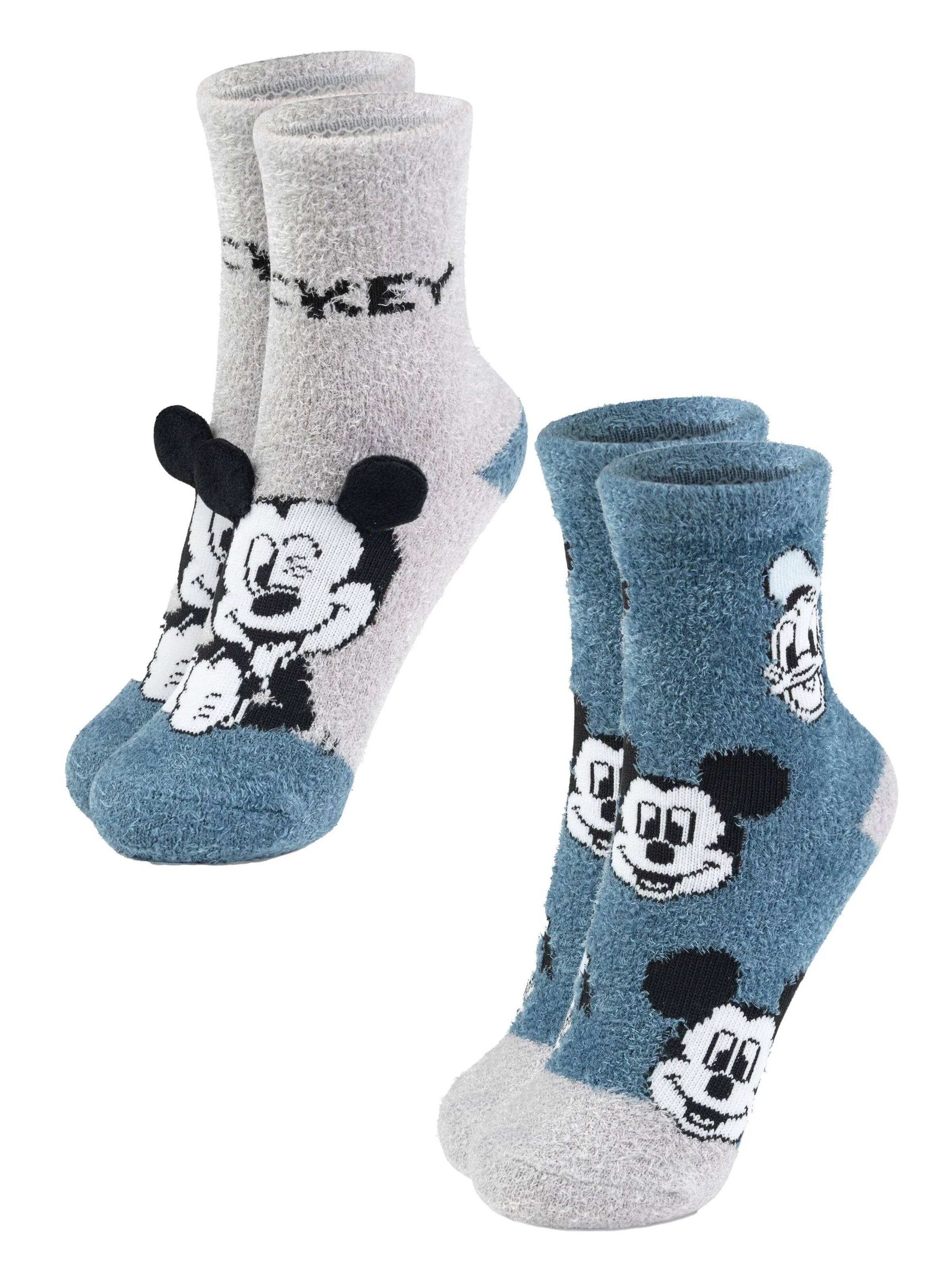 MICKEY MOUSE Socken '3D ABS Kuschelsocken'‌‌‌ in Mischfarben: Vorderseite