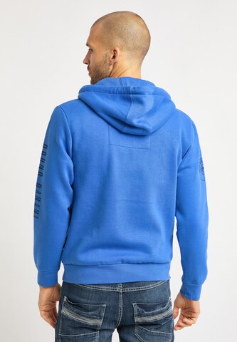 Bruno Banani Sweatjacke 'Burns' in Blau
