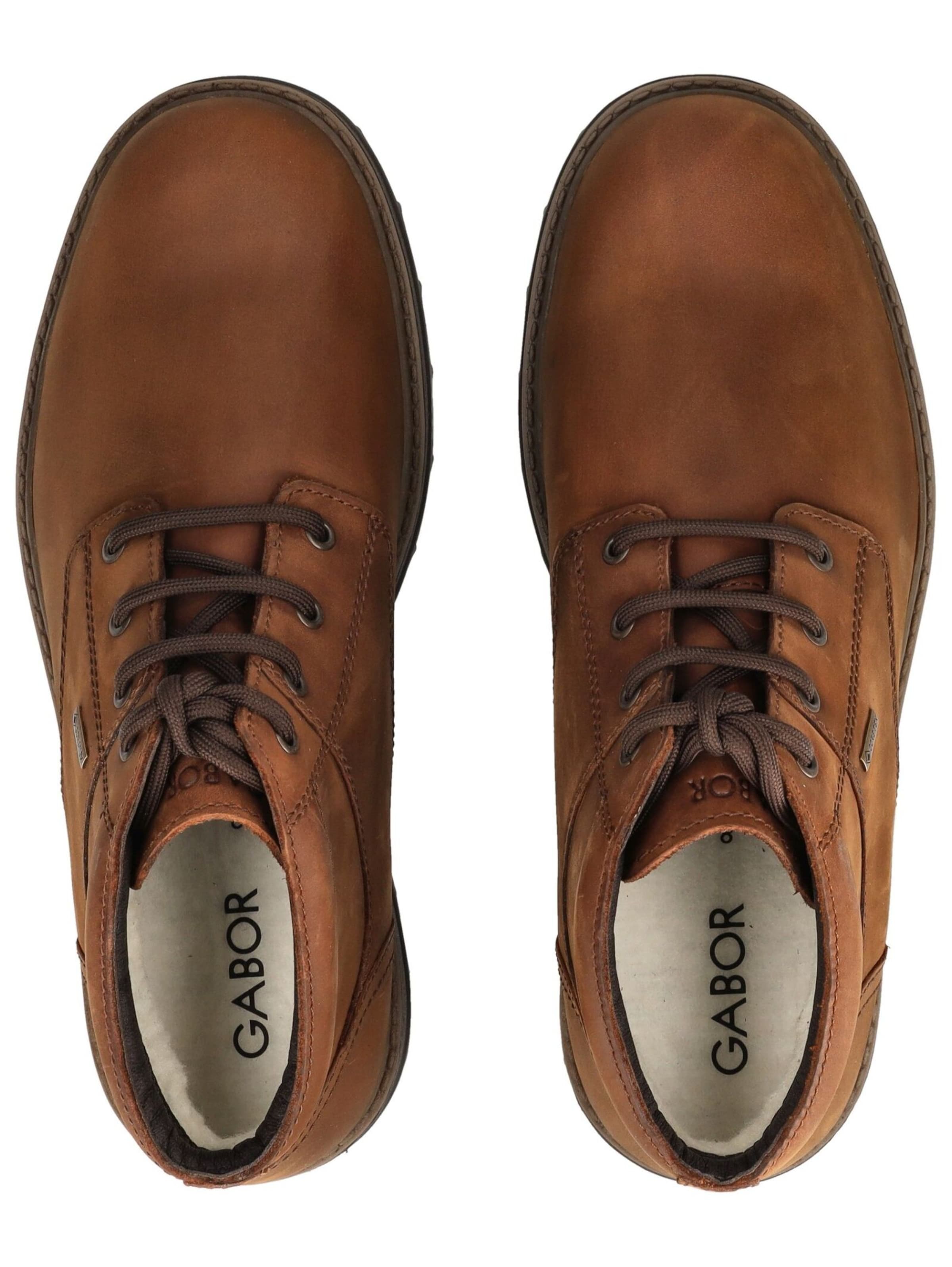 GABOR Lace-up boots in Brown