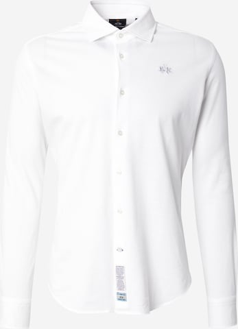 La Martina Button Up Shirt in White: front
