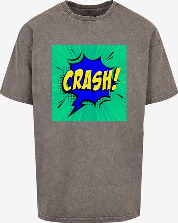 T-Shirt 'Crash Comic' Merchcode en gris : devant