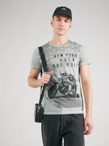 Key Largo T-Shirt 'CAFE RACER' in Grau: Vorderseite