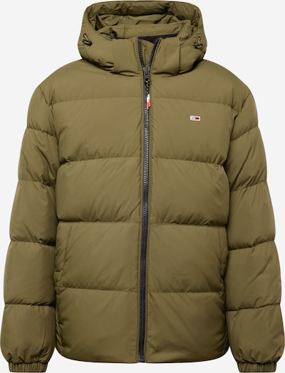 Tommy Jeans Veste d’hiver 'Essential' en bleu marine / olive / rouge / blanc, Vue avec produit