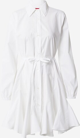 HUGO Sukienka koszulowa 'Karoma' w kolorze biały: przód