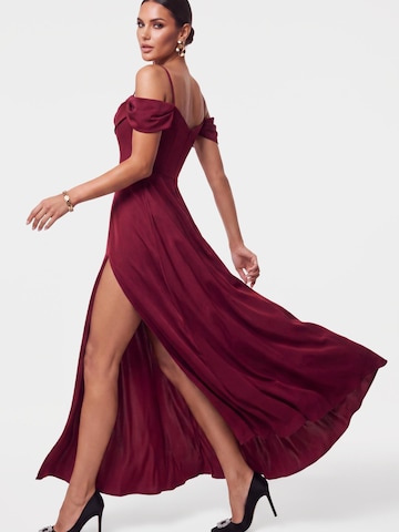 Ombre Strickkleid‌‌‌‌‌ in Rot