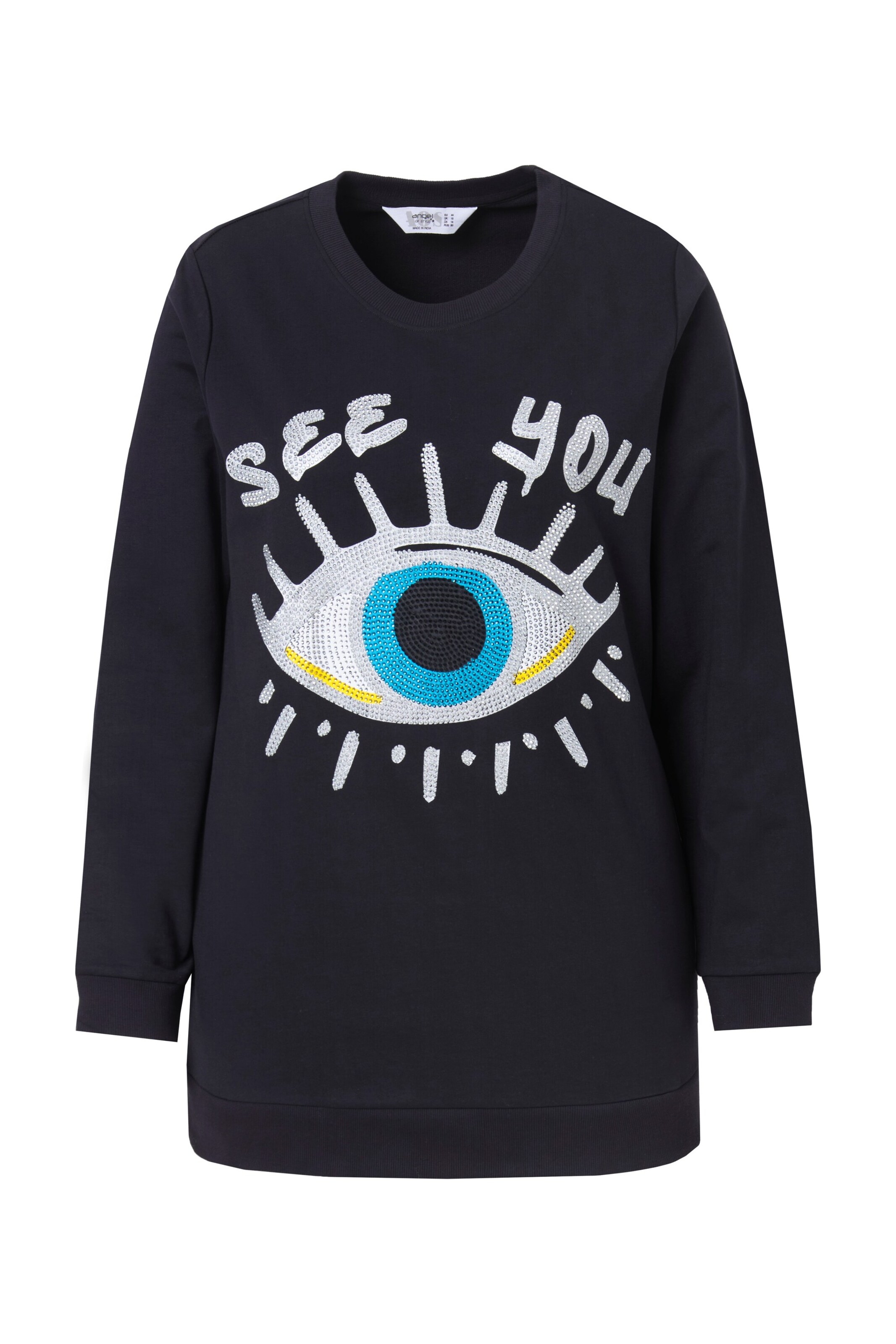 Angel of Style Sweatshirt in XL in azur / gelb / schwarz / weiß, Produktansicht