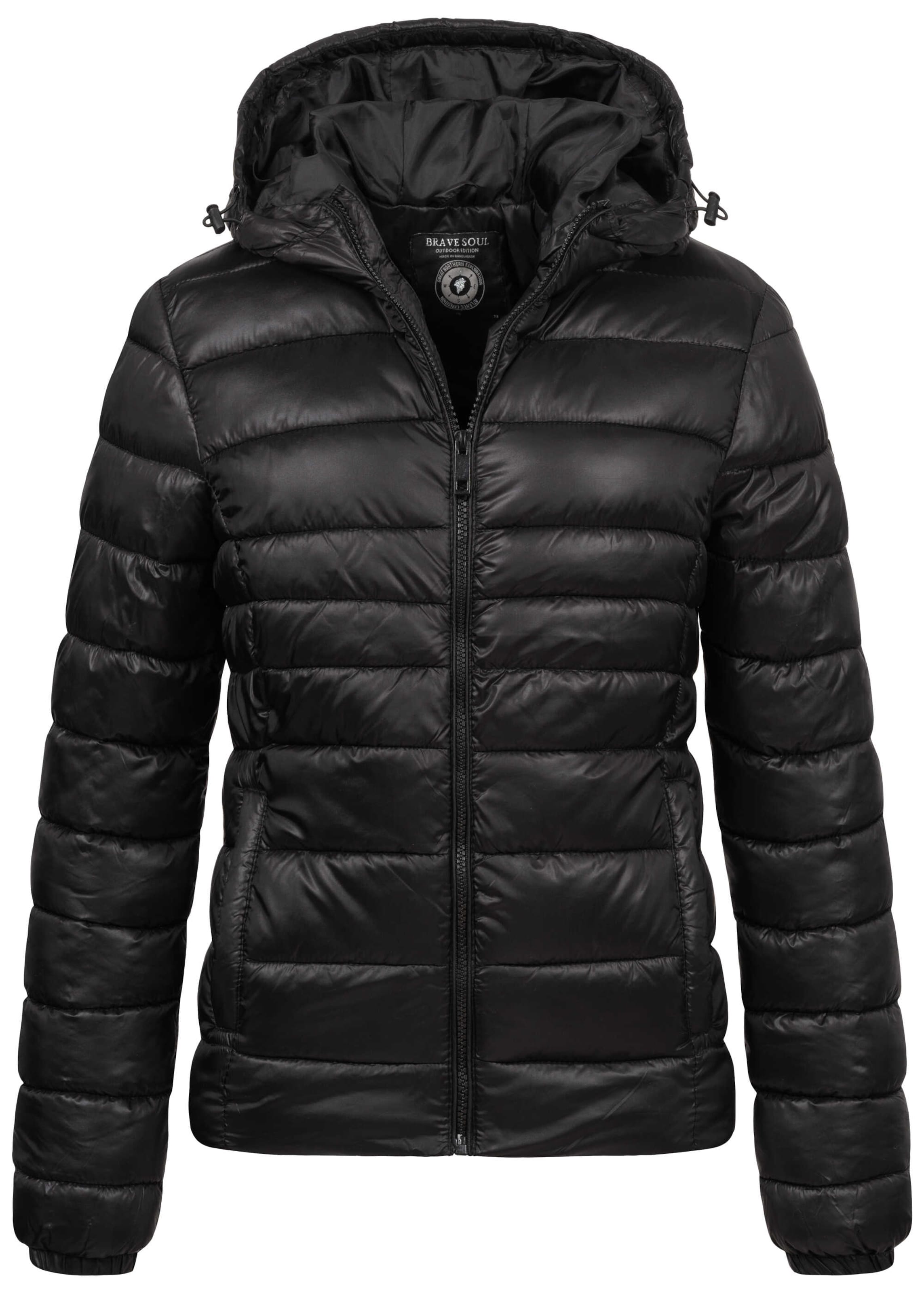 Brave soul womens everett puffer jacket black outlet
