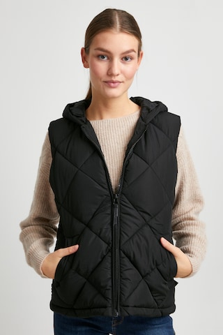 Oxmo Bodywarmer 'Stana' in Zwart: voorkant